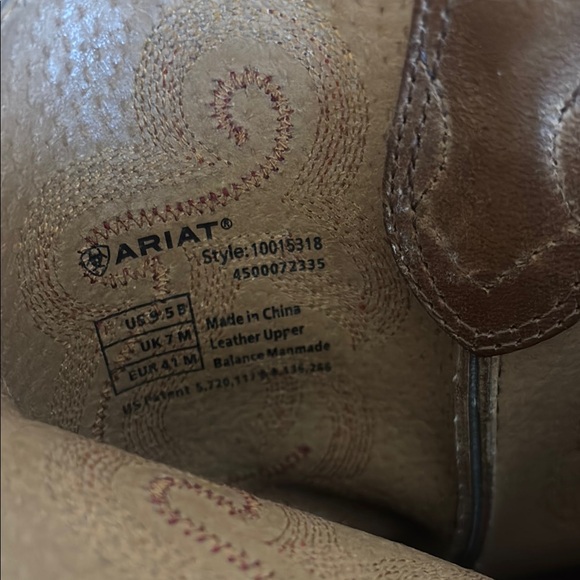 Ariat Women's Brown and Cream Western Boots - Picture 5 of 7